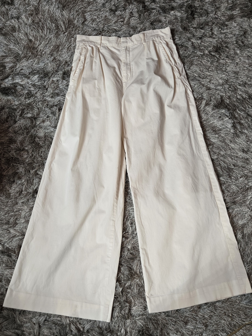 Everlane Way-High Wide-Leg Sailor Pants In Bone/Cream